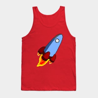 Rocket pixel art Tank Top